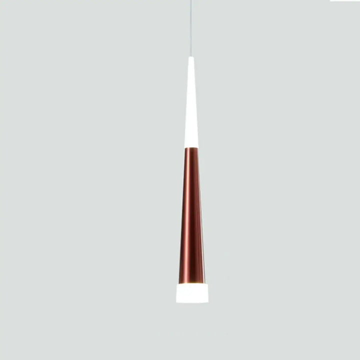 Suspension luminaire dartel avec design moderne en cuivre metallique et accents en acrylique blanc élégant et épuré