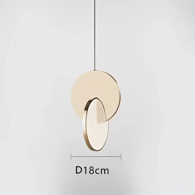 Suspension luminaire design géométrique en métal chic