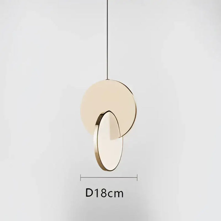 Suspension luminaire design géométrique en métal chic