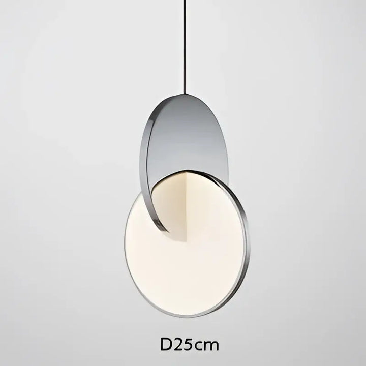 Suspension luminaire design géométrique en métal chic