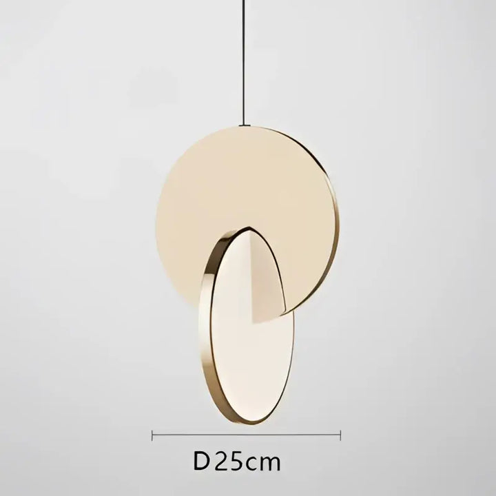 Suspension luminaire design géométrique en métal chic