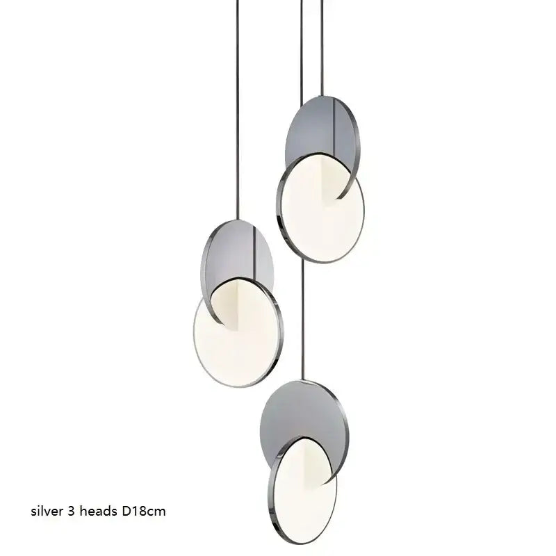 Suspension luminaire design géométrique en métal chic