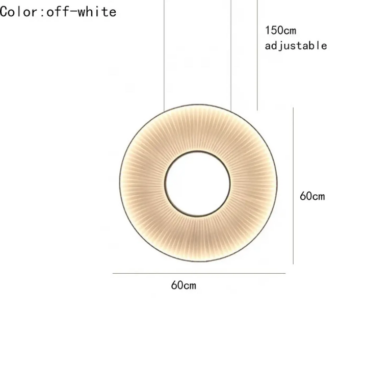 Suspension design moderne led blanc cassé stylé chic