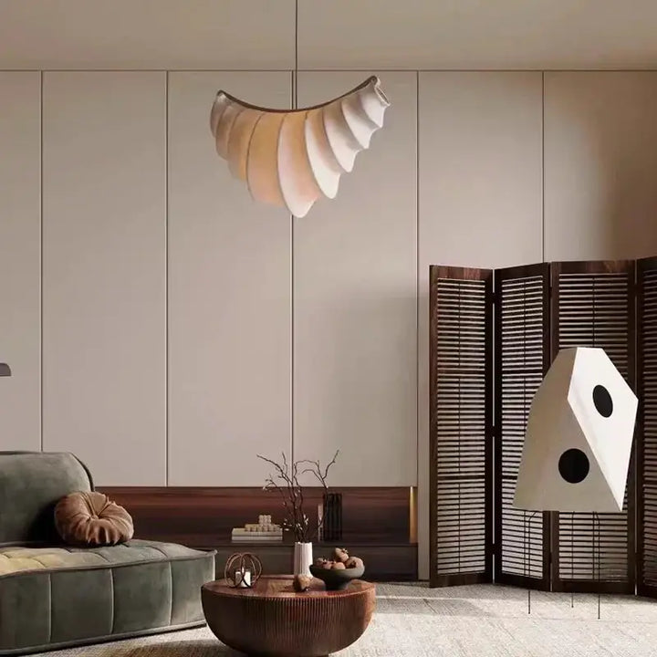 Suspension luminaire design ondulations élégantes et moderne