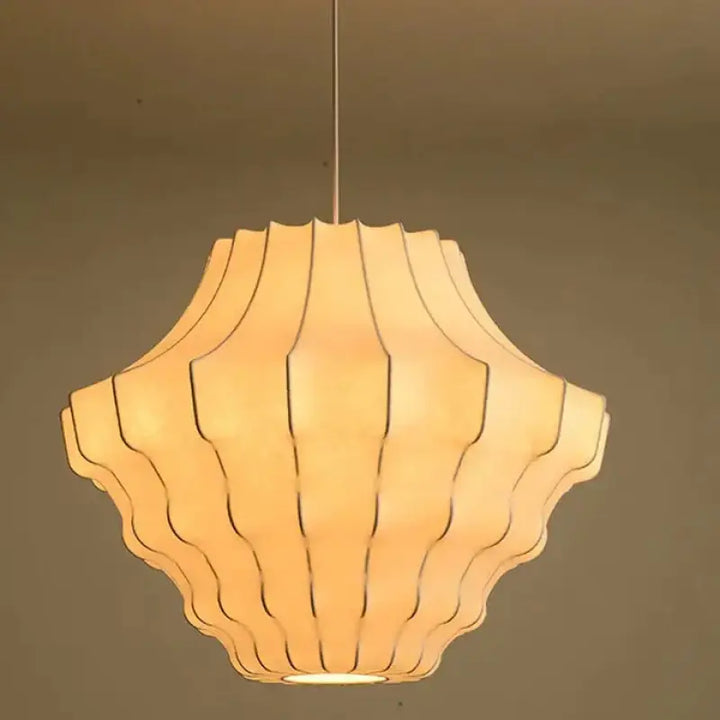 Suspension design organique blanche moderne style pur