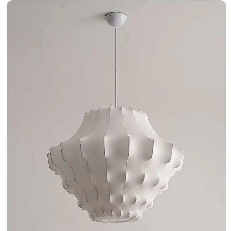 Suspension design organique blanche moderne style pur