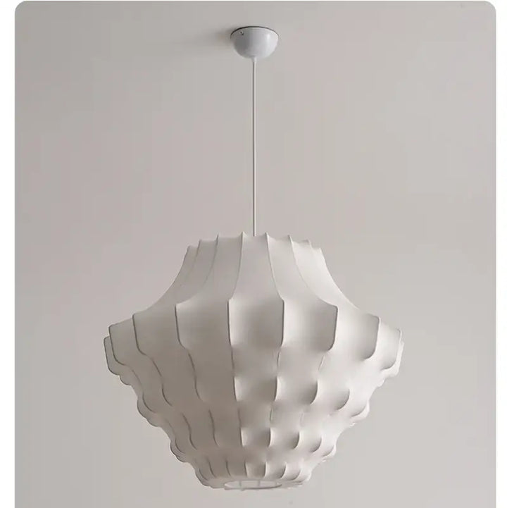 Suspension design organique blanche moderne style pur
