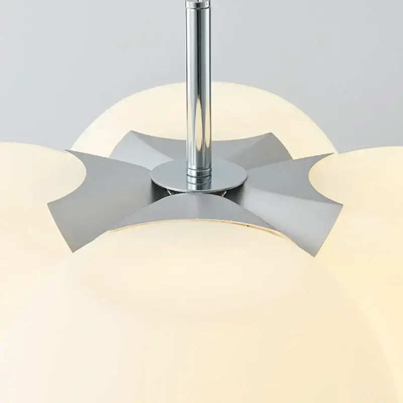 Suspension luminaire design en pe blanc et métal