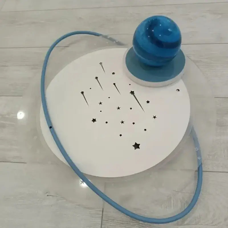 Suspension luminaire design planète et anneaux led moderne