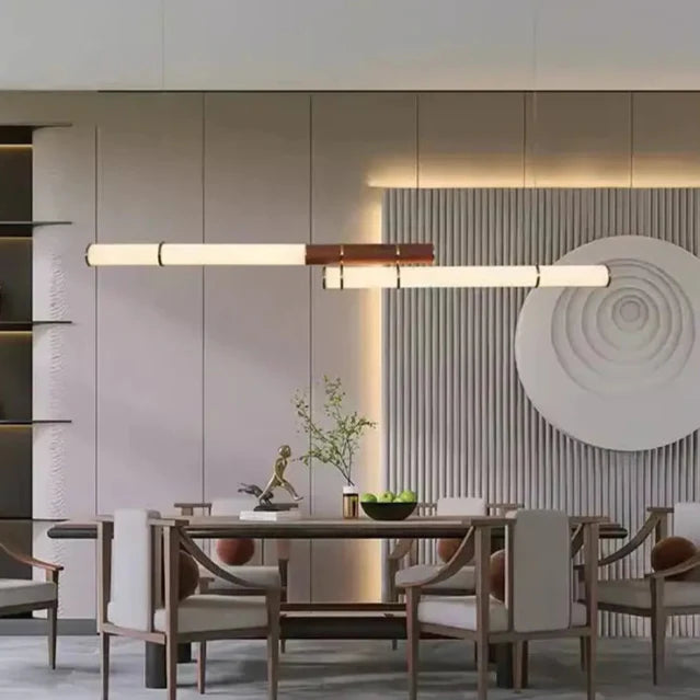 Suspension Luminaire au design rectiligne minimaliste