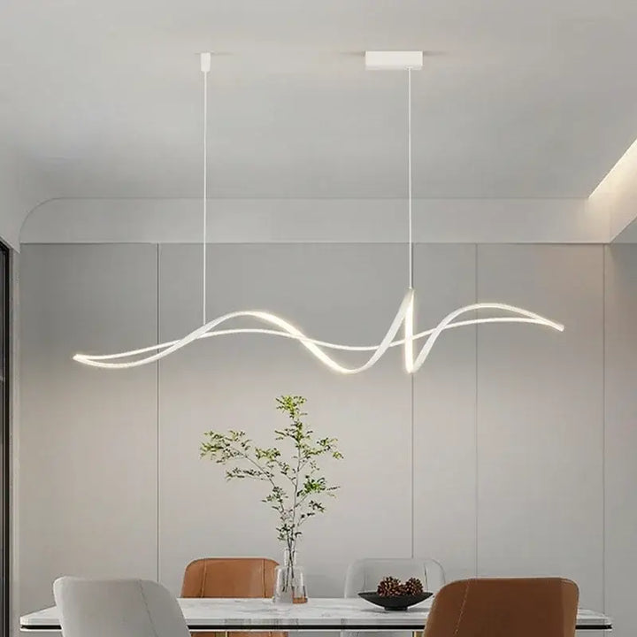 Suspension Luminaire Design Pour Salle À Manger Forme Sinusoïdale