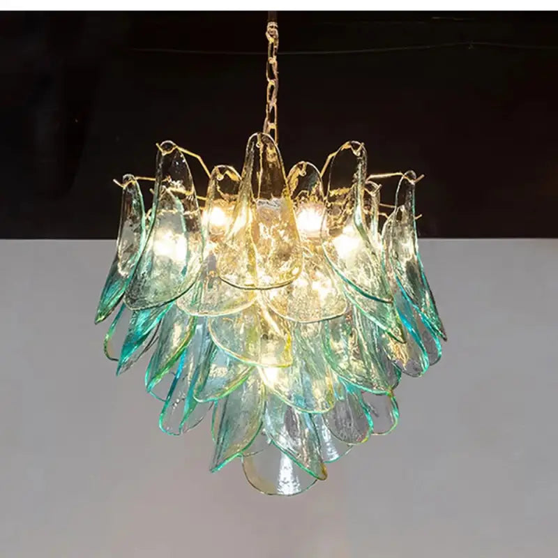 Suspension luminaire design en verre et métal élégant