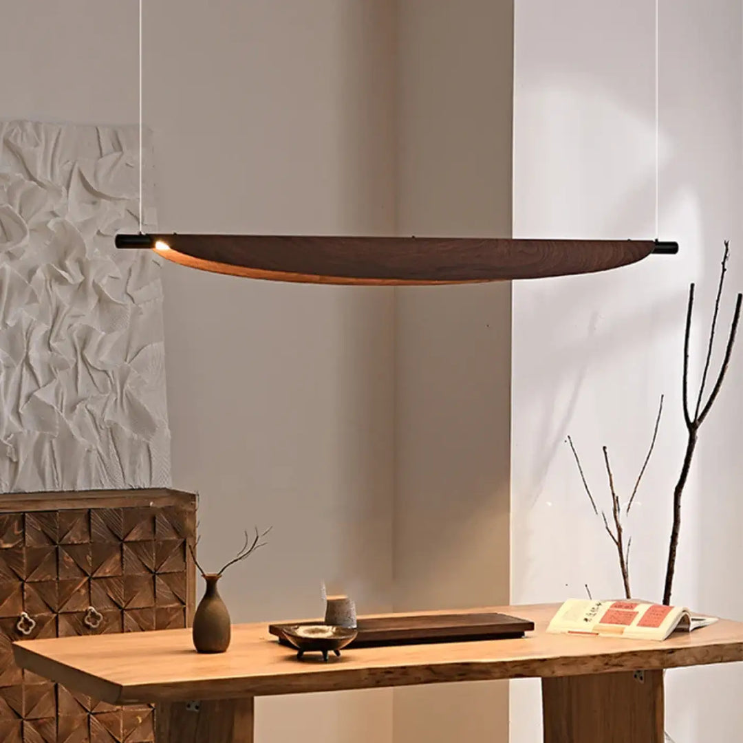 Suspension luminaire fer moderne design contemporain marron
