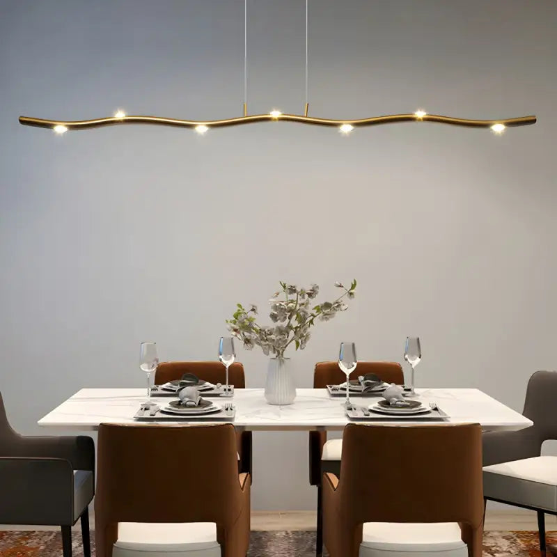 Suspension luminaire en forme de branche minimaliste moderne