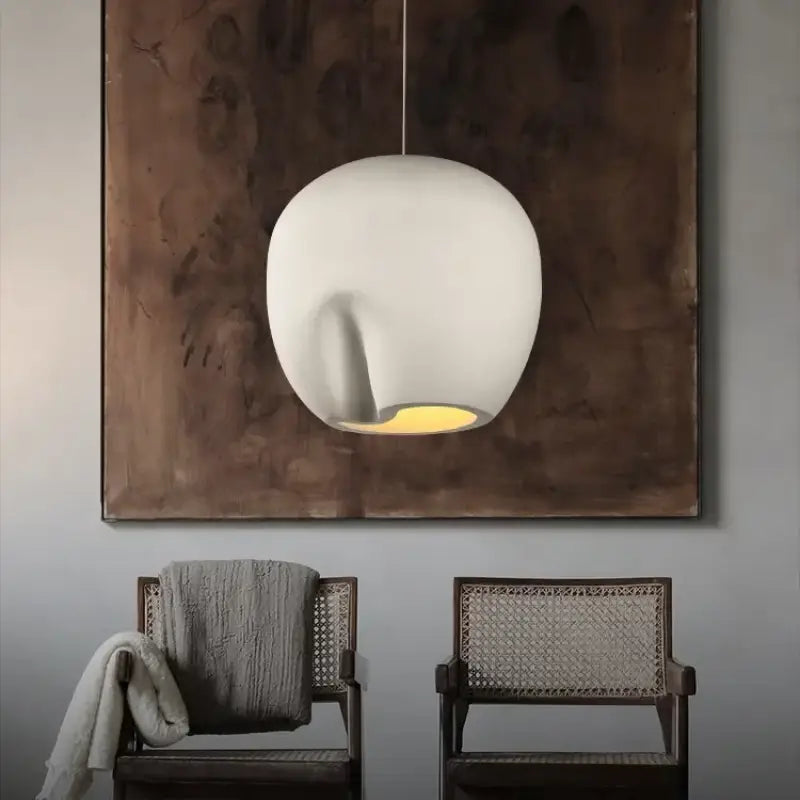 Suspension luminaire forme organique style contemporain