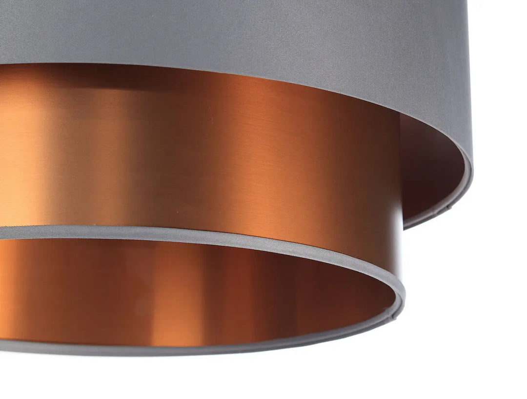 Suspension Luminaire | DUO (Gris/Cuivré)