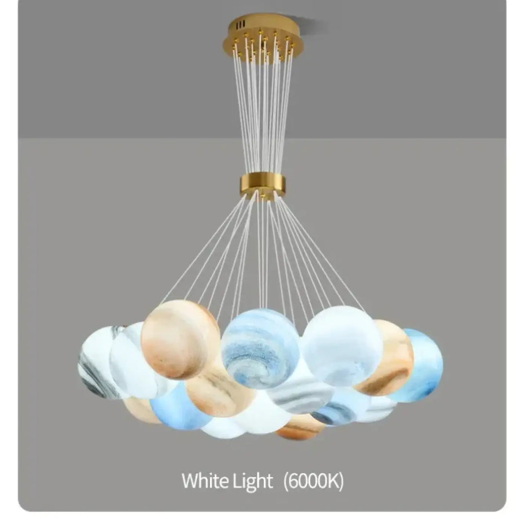 Nordic Round Glass Lamp Ball Postmodern Restaurant Bedroom Living Room Chandeliers Home Decoration Lusters Luminaires