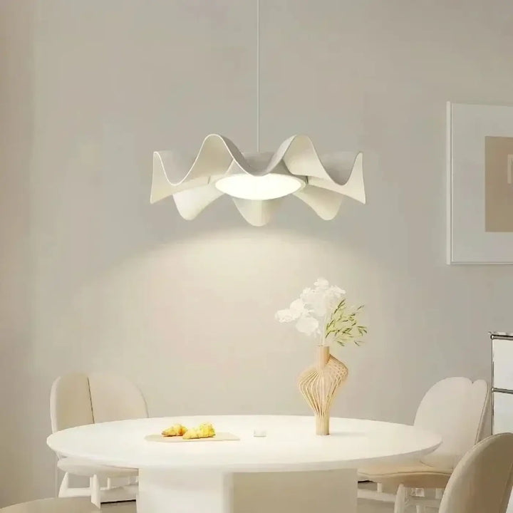 Suspension luminaire led matériau acrylique et fer élégance