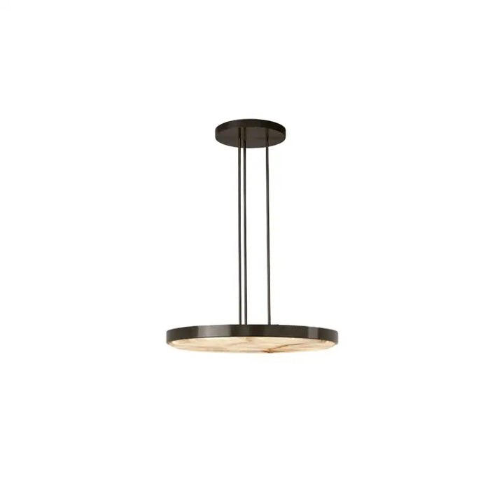 Suspension luminaire en métal avec lampe en marbre design