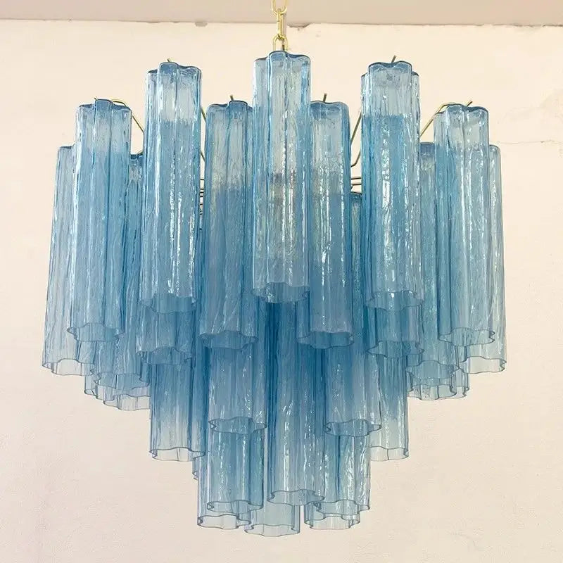 Suspension moderne avec abat‑jour en verre style classique