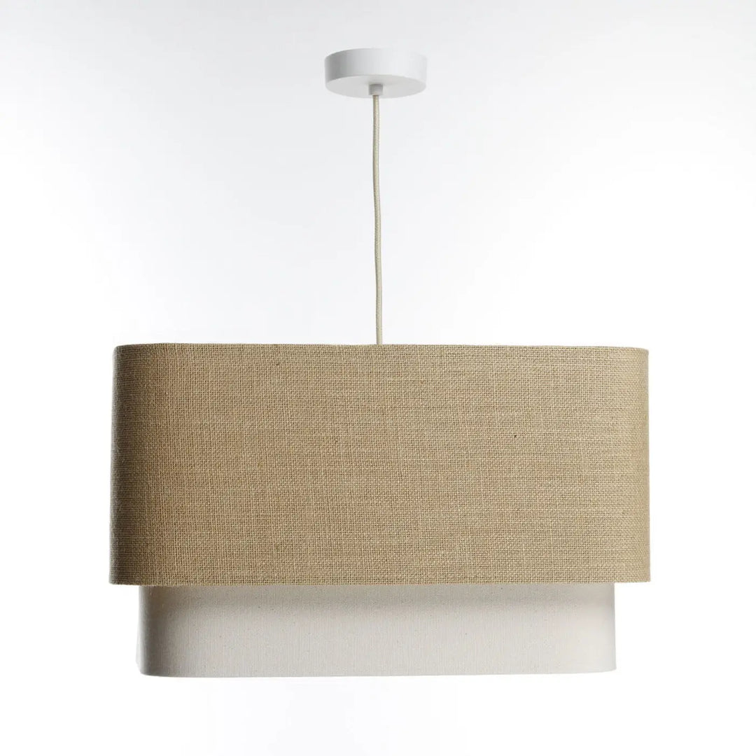 Suspension Luminaire | KWADRO DUO (Beige/Crème)