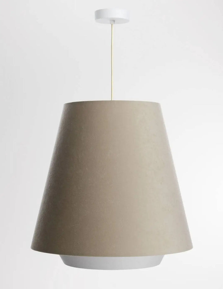 Suspension Luminaire | DOBLO (Beige/Blanc/Doré)