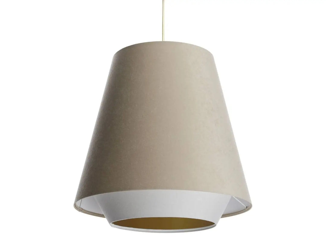Pendant lamp Sensei Doblo – Beige/White/Gold