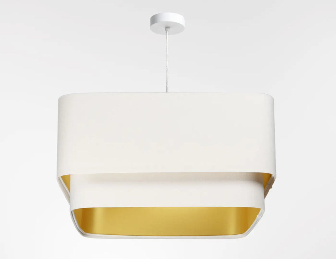 Suspension Luminaire | KWADRO DUO VELOUR (Blanc)