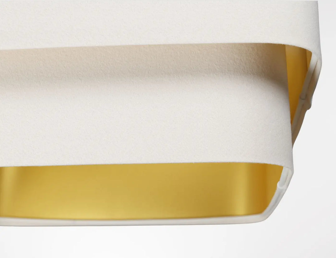 Suspension Luminaire | KWADRO DUO VELOUR (Blanc)