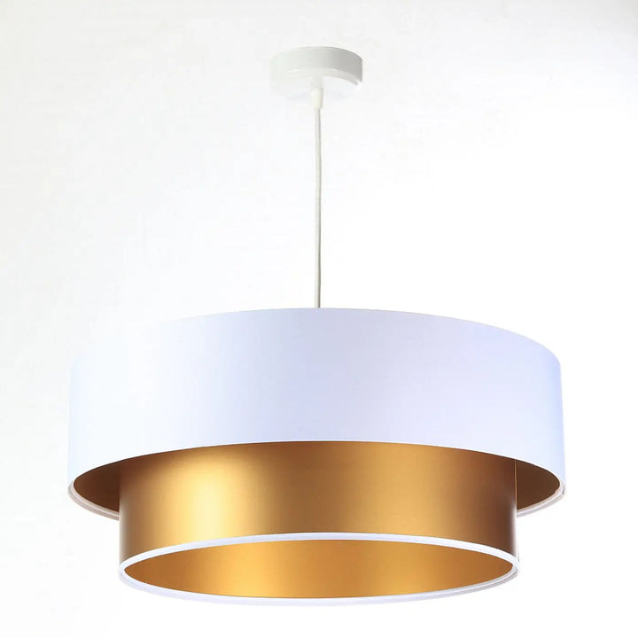 Suspension Luminaire | DUO (Blanc/Doré)