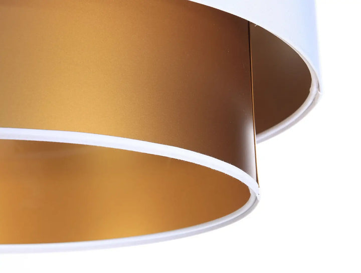Suspension Luminaire | DUO (Blanc/Doré)