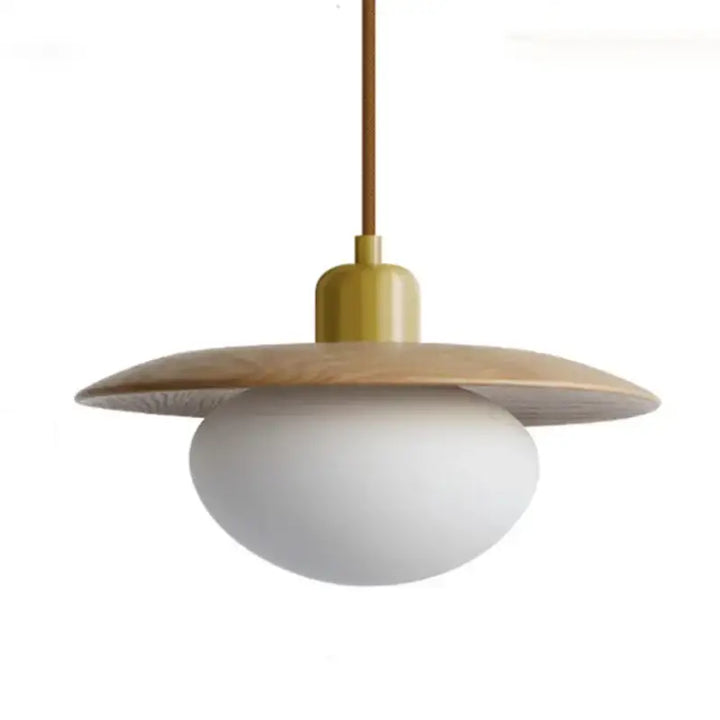 Suspension Luminaire Moderne Design Doré Avec Globe Blanc