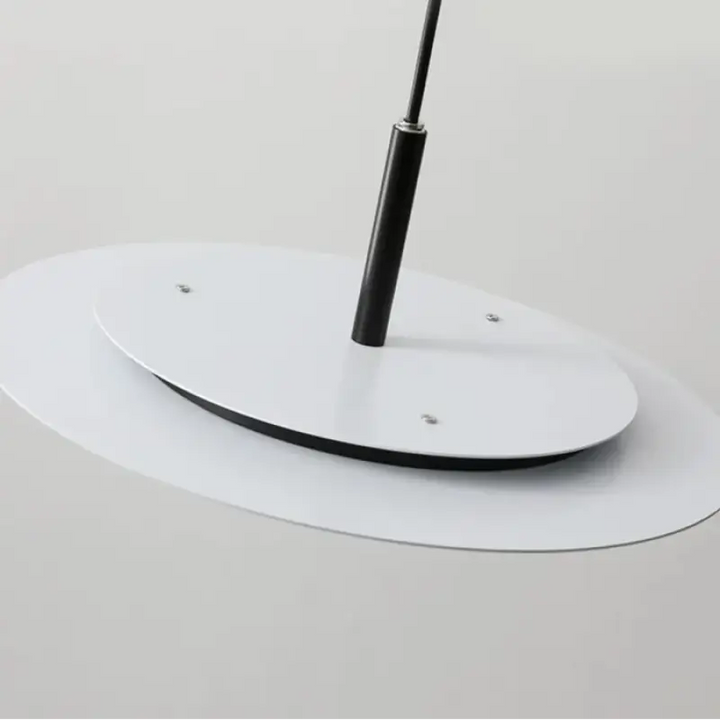 Suspension luminaire moderne disque plat design minimaliste

