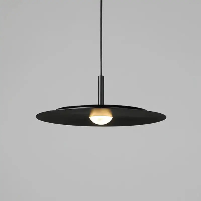 Suspension luminaire moderne disque plat design minimaliste

