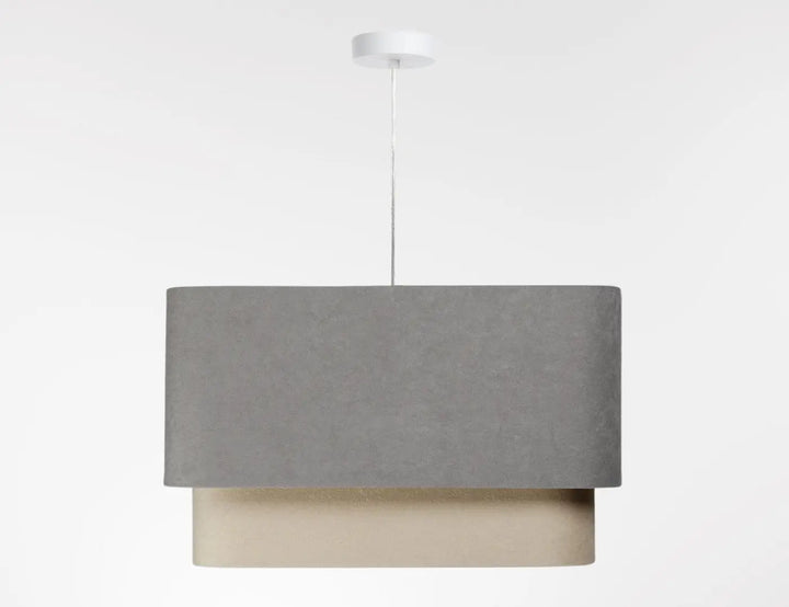 Suspension Luminaire | KWADRO DUO (Gris/Beige)