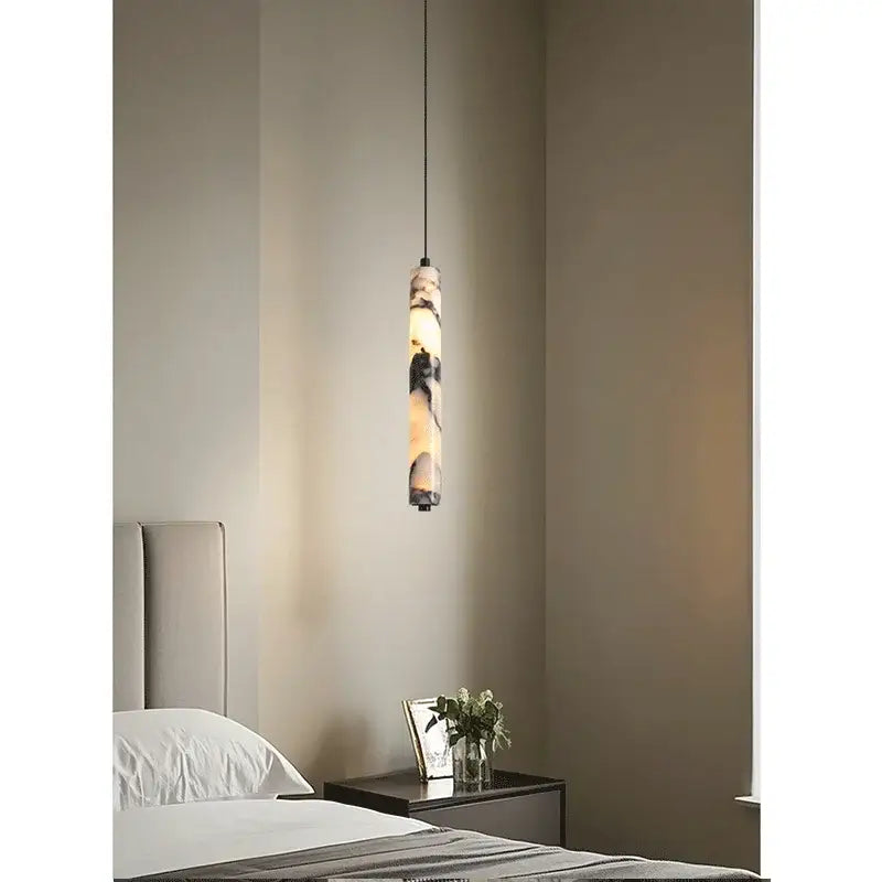 Suspension luminaire moderne en marbre éclatant led raffiné