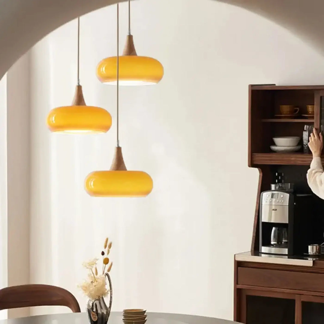 Suspension luminaire moderne minimaliste en verre elégant