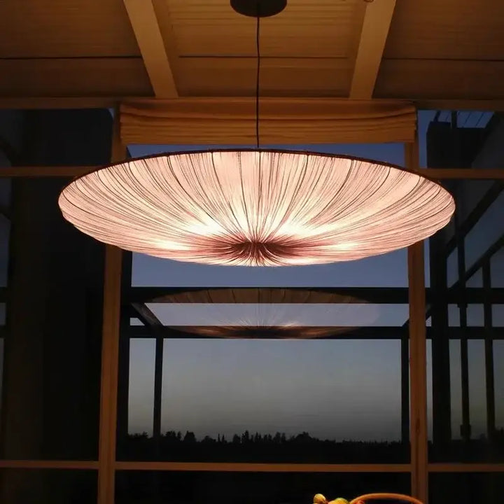 Suspension luminaire moderne plissée style fleur