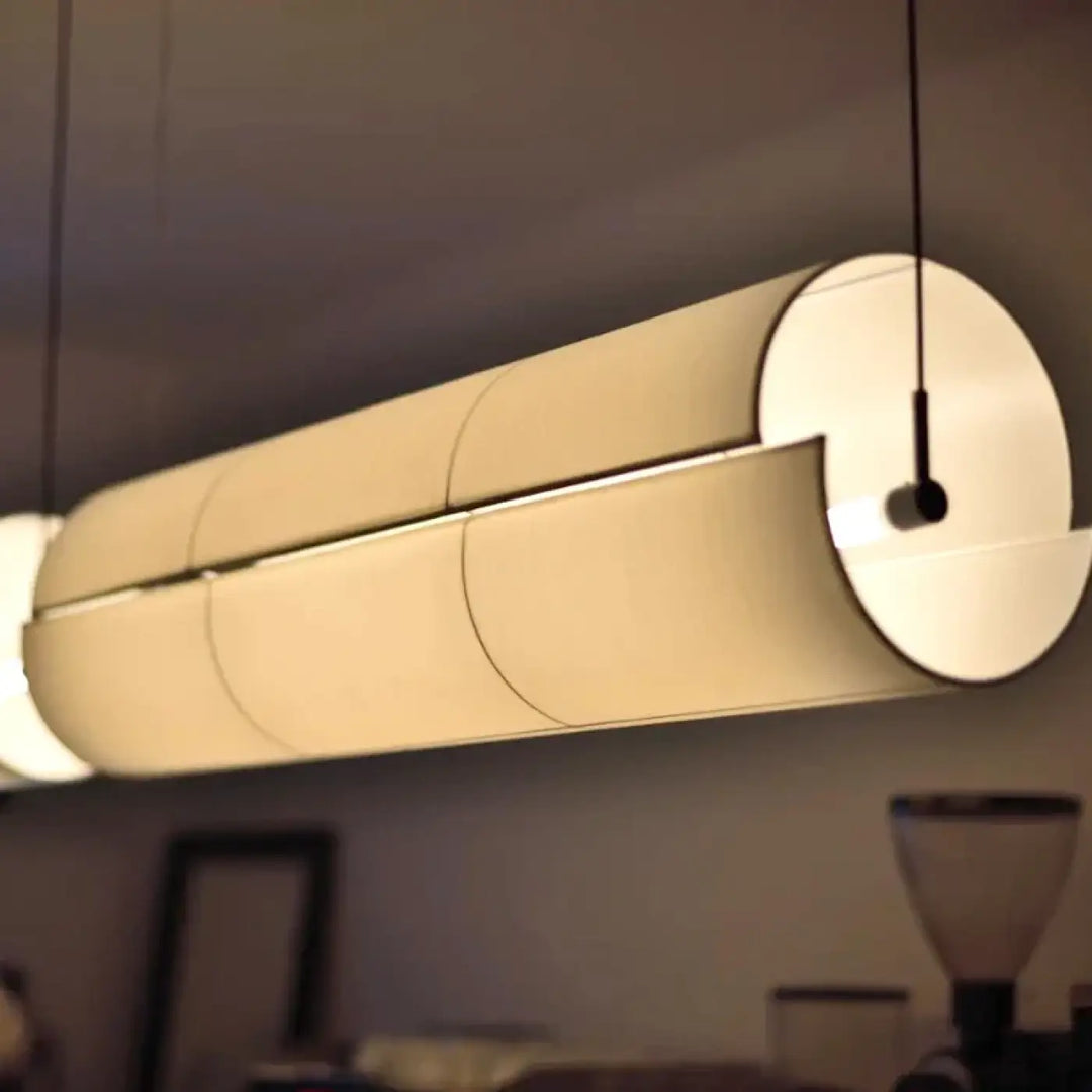 Suspension luminaire moderne en tissu style épuré design