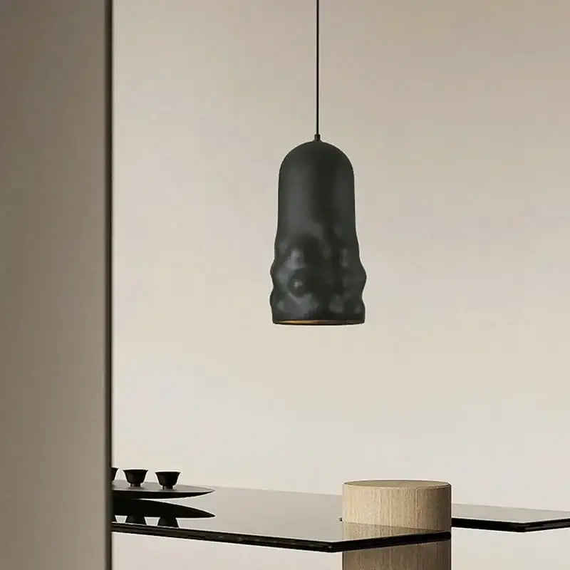 Suspension Luminaire moderne tube en verre sculpté

