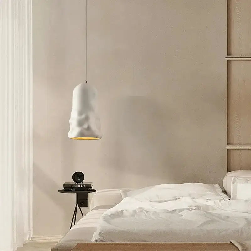 Suspension Luminaire moderne tube en verre sculpté

