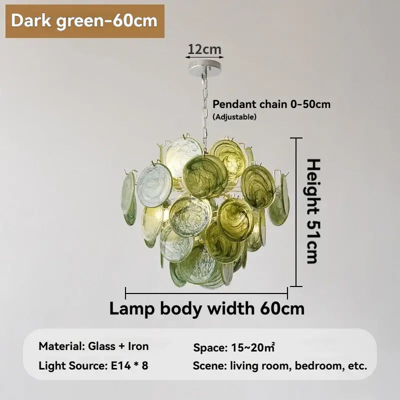 Suspension luminaire moderne en verre élégant raffiné