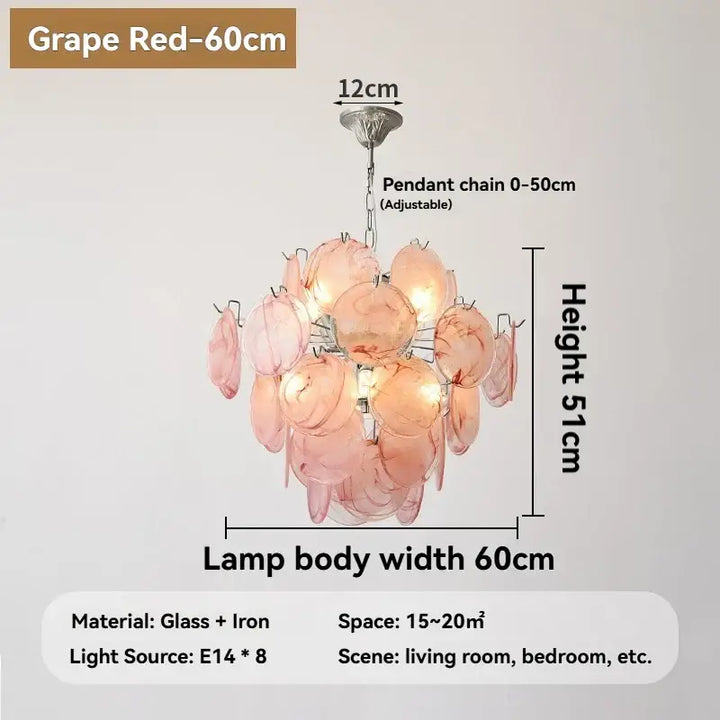 Suspension luminaire moderne en verre élégant raffiné