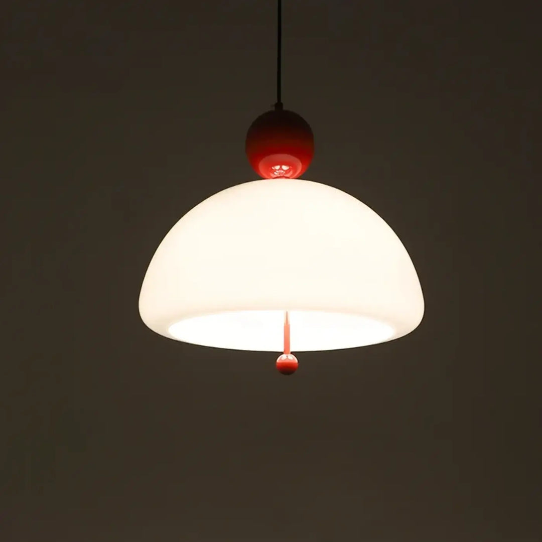 Suspension luminaire moderne en verre opalin élégant