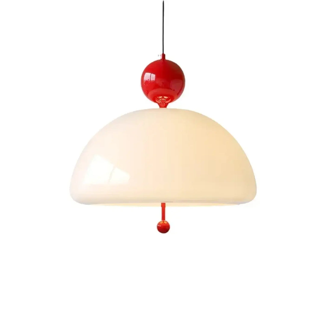 Suspension luminaire moderne en verre opalin élégant