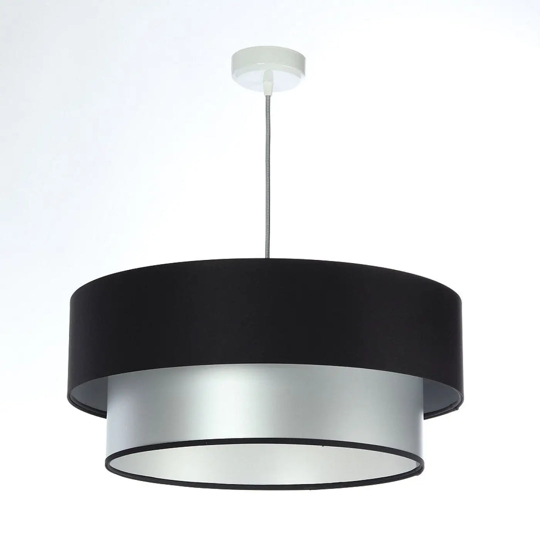 Suspension Luminaire | DUO (Noir/Argent)