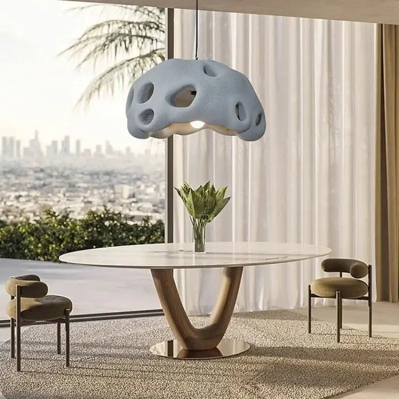 Suspension luminaire en résine design moderne