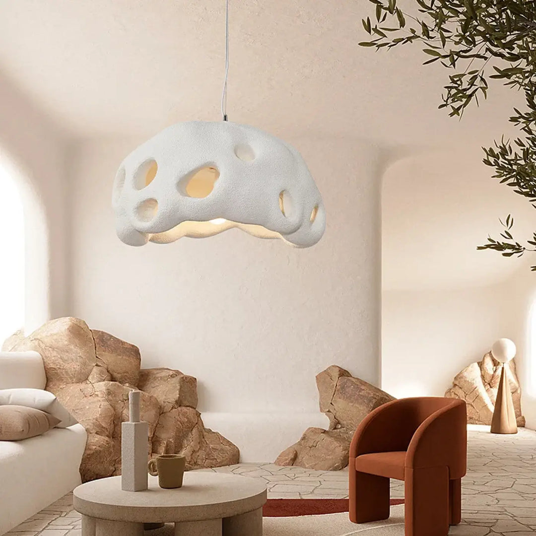 Suspension luminaire en résine design moderne