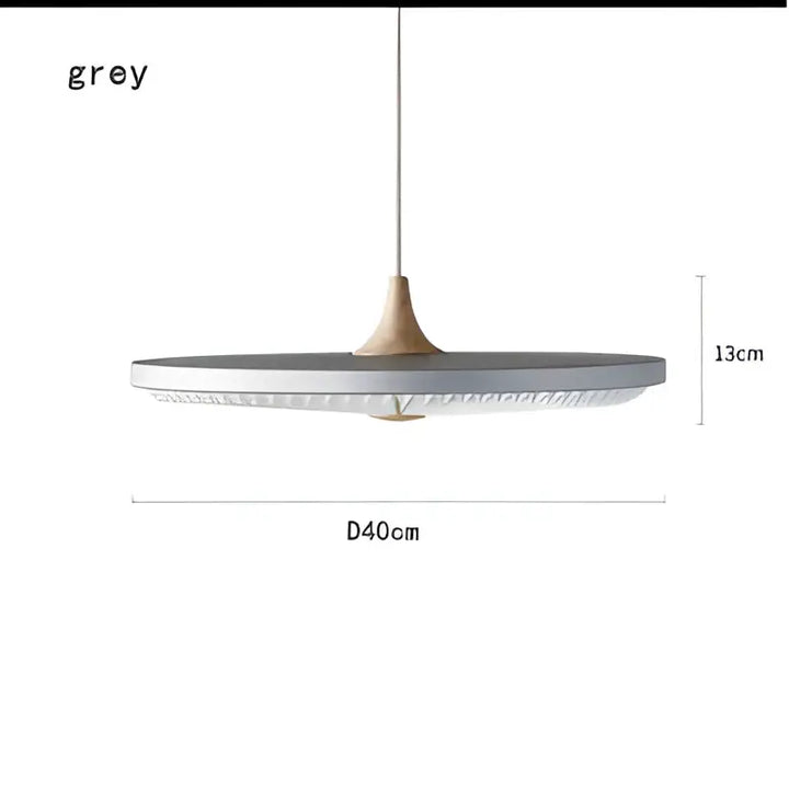Suspension luminaire ronde design moderne en noir et blanc
