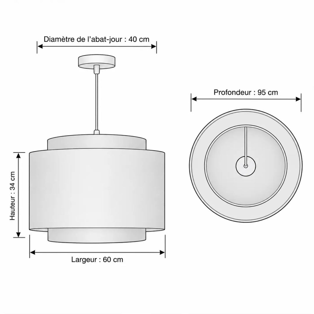 Suspension luminaire doblo jasmin en rose poudré avec finition métallique et design en étages pour un confort visuel velours moderne